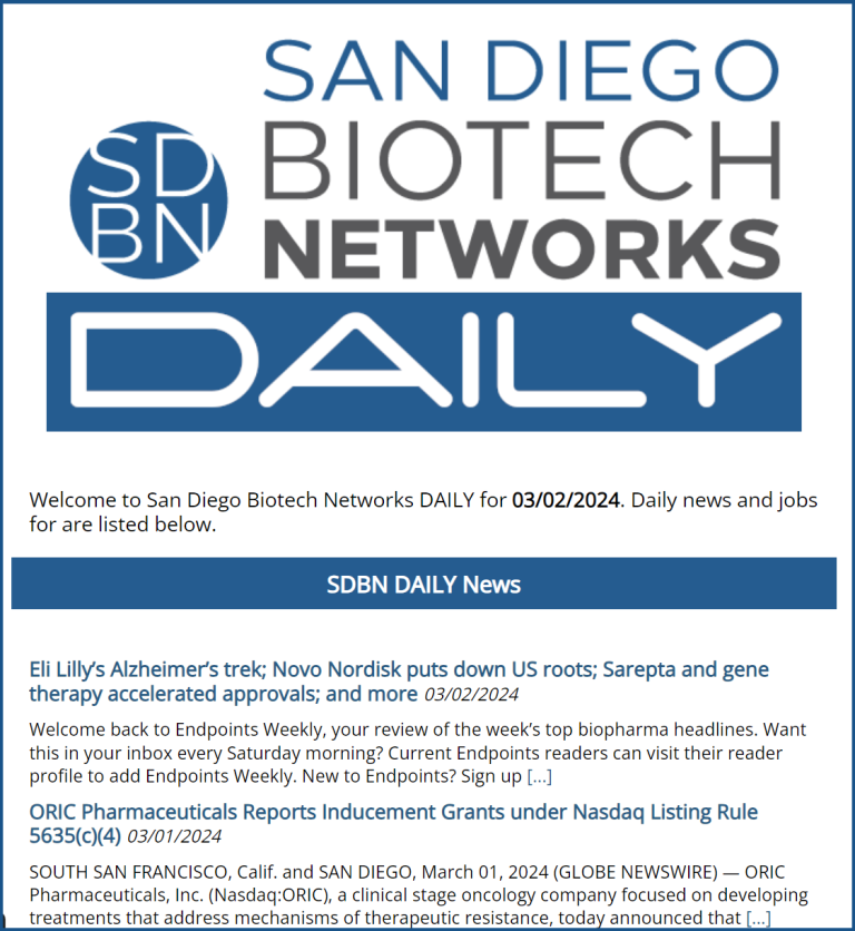 Daily Occupations Examples Subscribe to Biotech Networks DAILY Newsletters – Biotech Networks